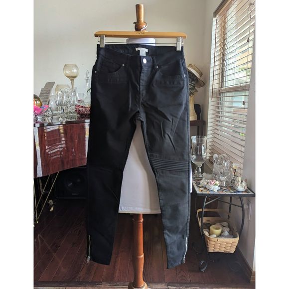 NWOT H&M skinny black pants   Sz 6 - Picture 7 of 11